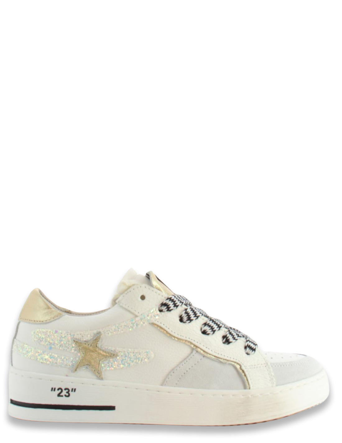 semerdjian Baskets de Ville Femme Vana 11733 blanc/or