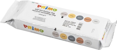 Primo Ler - Selvhærdende Ler - Lys Grå - 12X1000 G