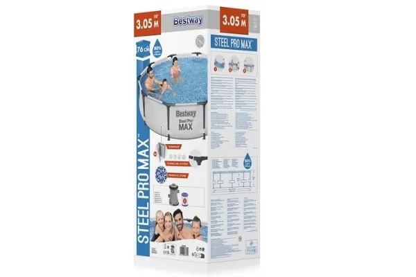 Bestway Steel Pro MAX Frame Pool 305 x 76 cm m/pumpe m.v.