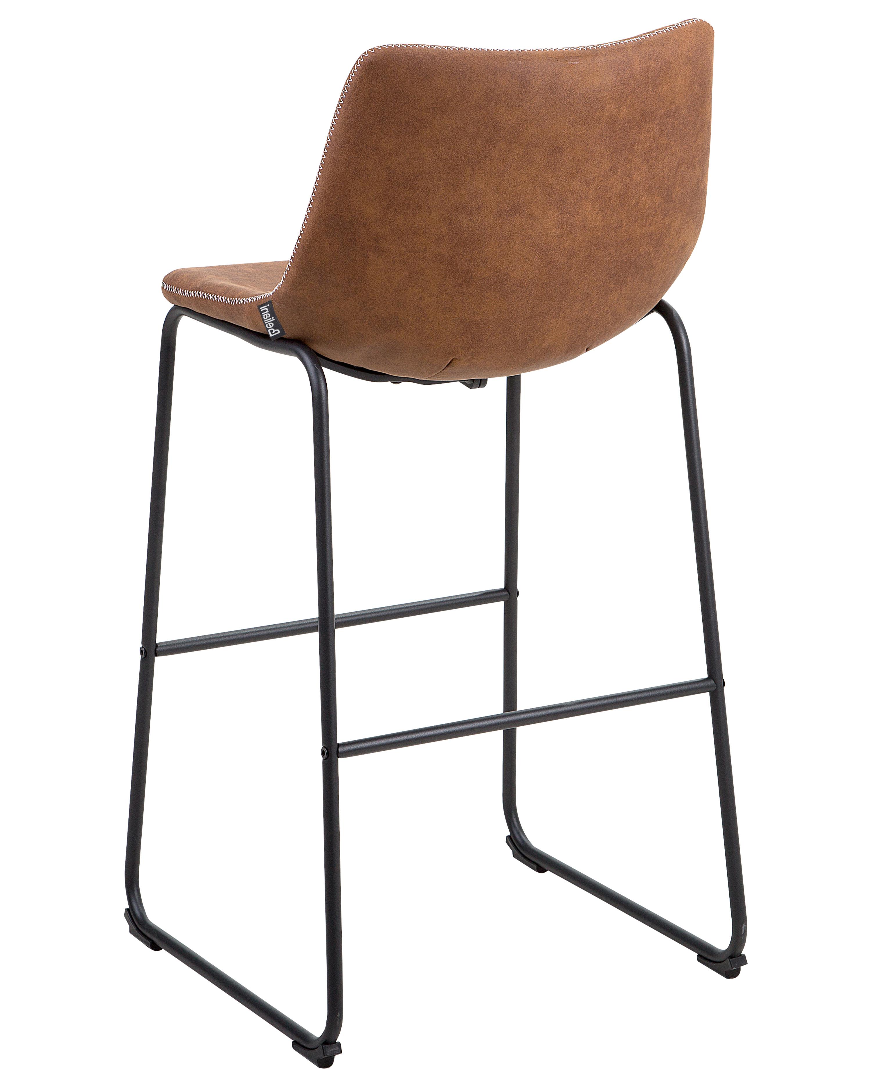 Set van 2 barstoelen FRANKS Goudbruin
