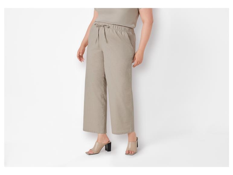 Linnen dames broek - Plus size
