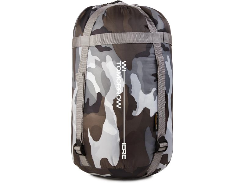 Where tomorrow Mumienschlafsack Polyester, Camouflage Grau Schlafsack für eine Person