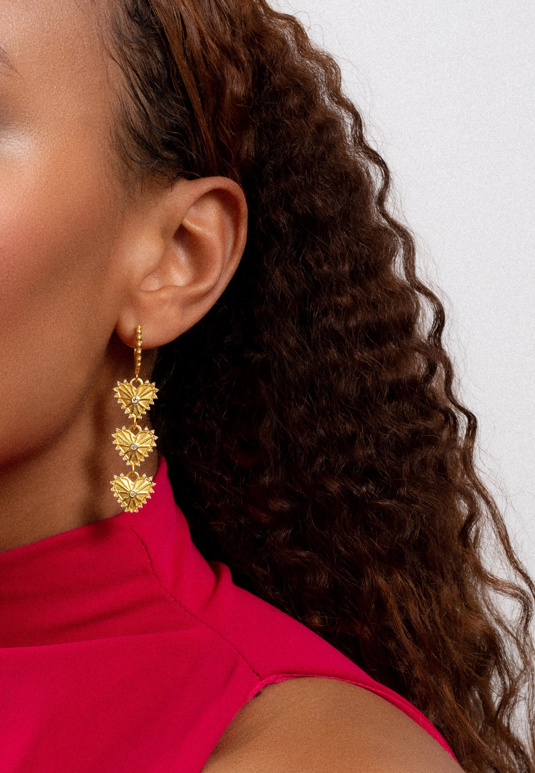 SYNERGY - Boucles d'oreilles coeur | Multicolore
