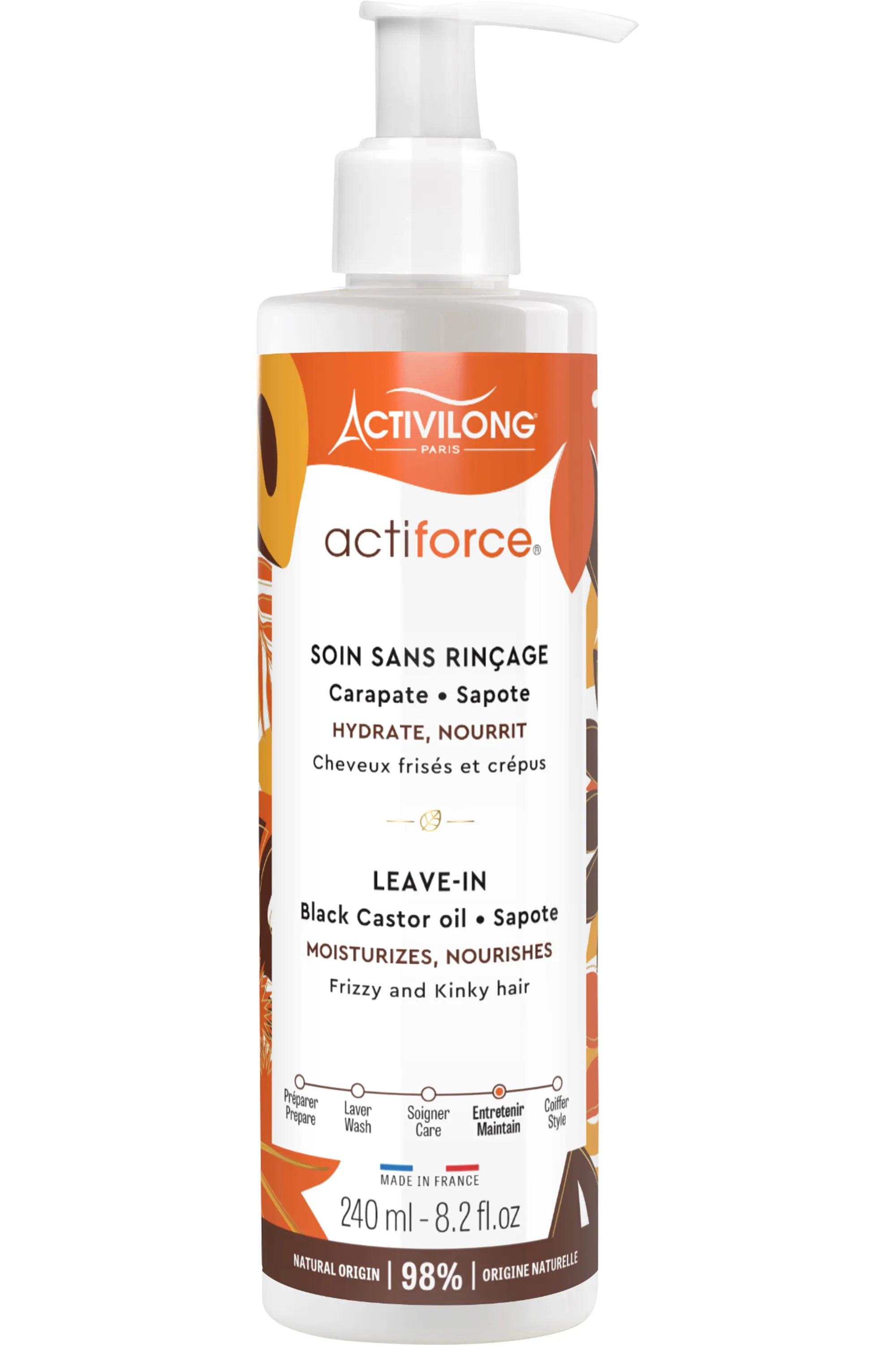 Activilong Soin Leave-In pour cheveux frisés & crépus Actiforce-240 ml