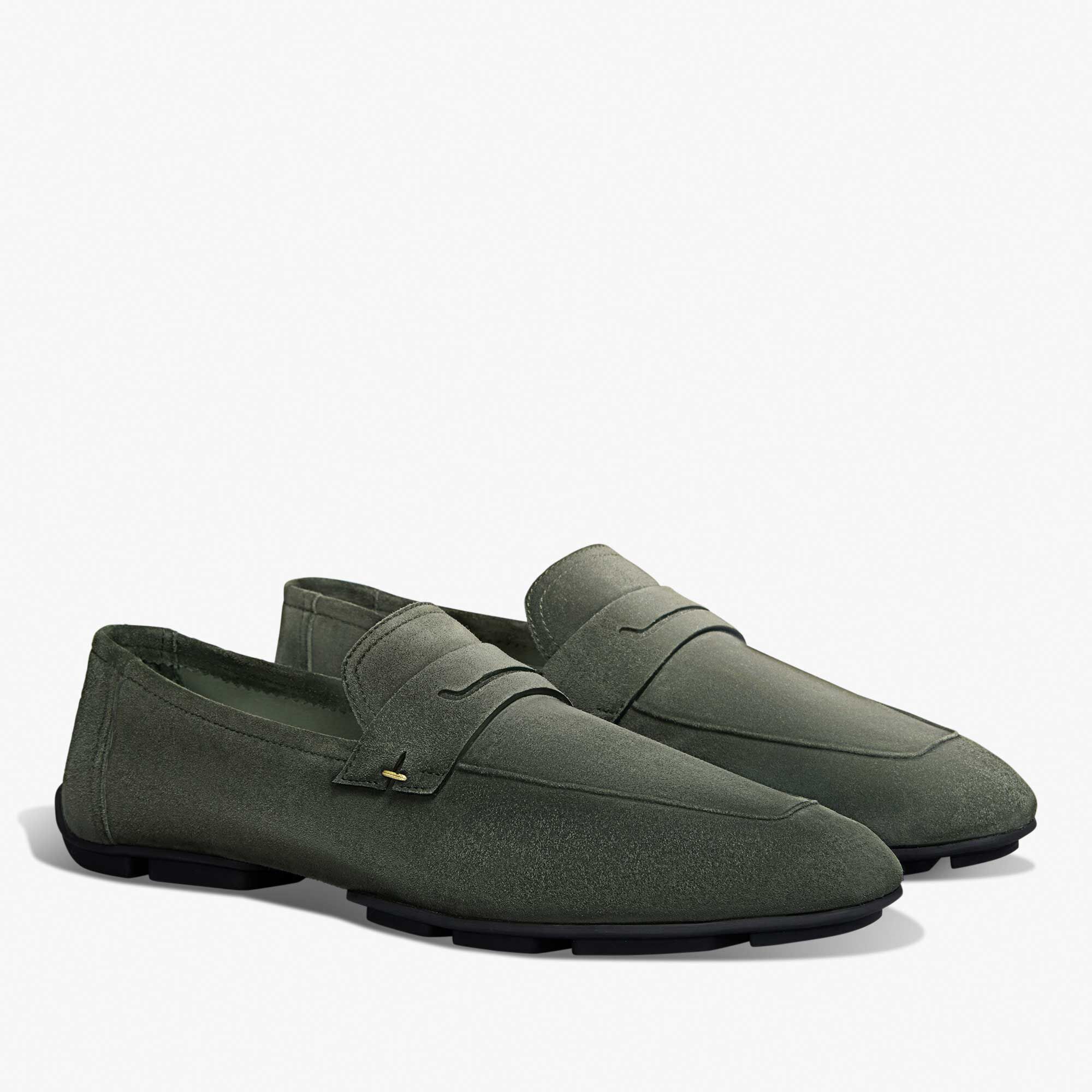 Mocassin Lorenzo Drive En Cuir Camoscio