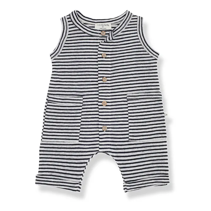 1+ in the family Combinaison Rayée en Lin Kiko | Bleu marine