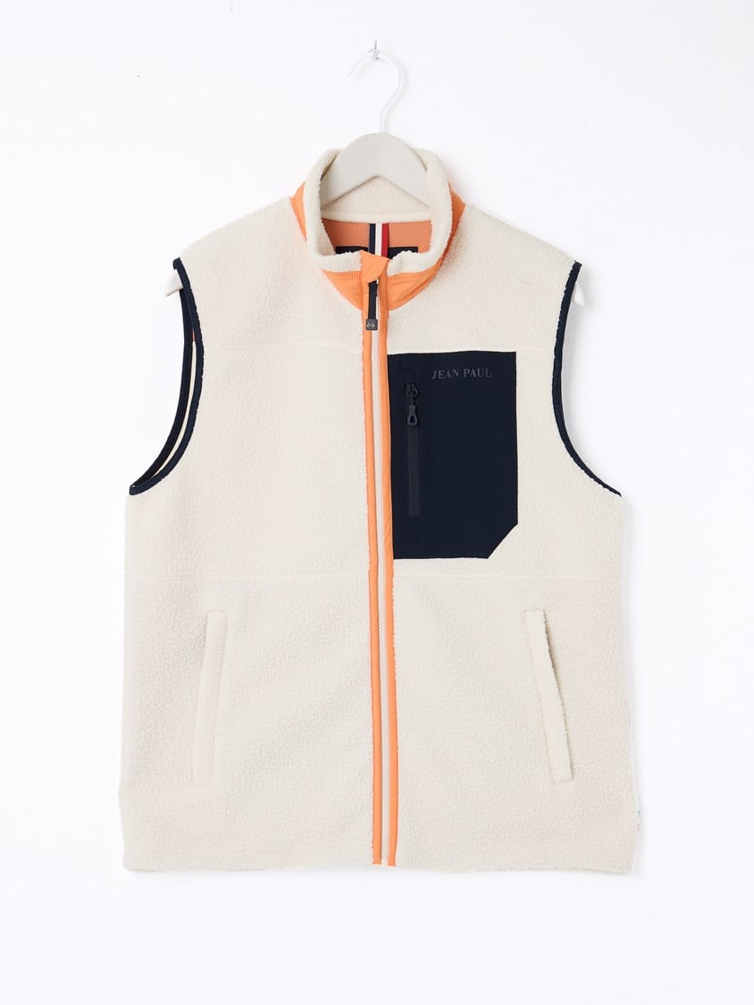 Corin fleecevest Antique White
