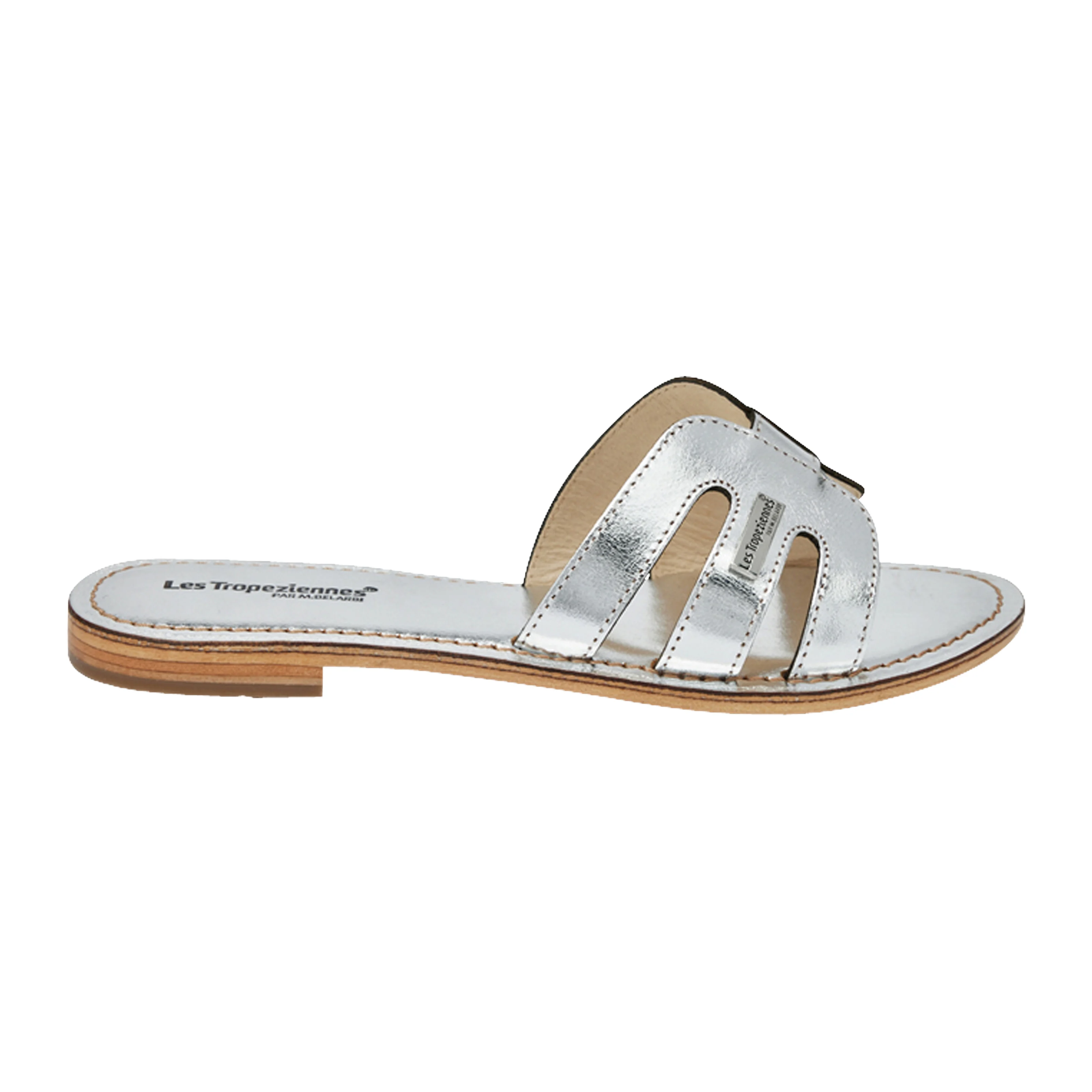 Sandales cuirpar m.belarbi damia | Argent