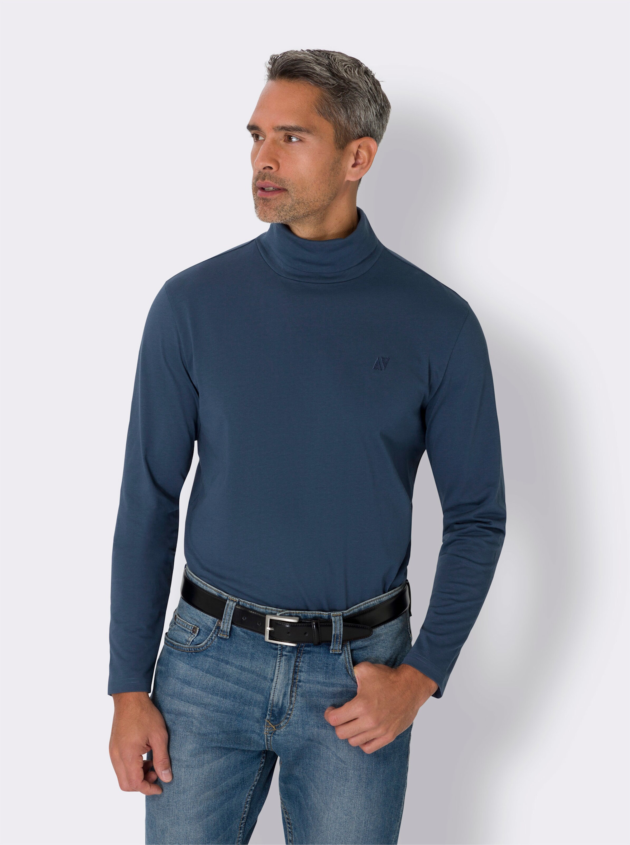 Rollkragen-Shirt