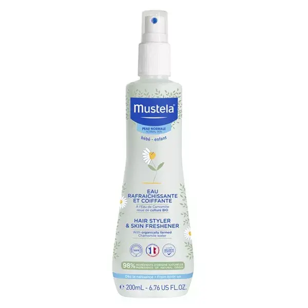 Água de Banho e Higiene Íntima Refrescante e Modeladora Mustela 200ml