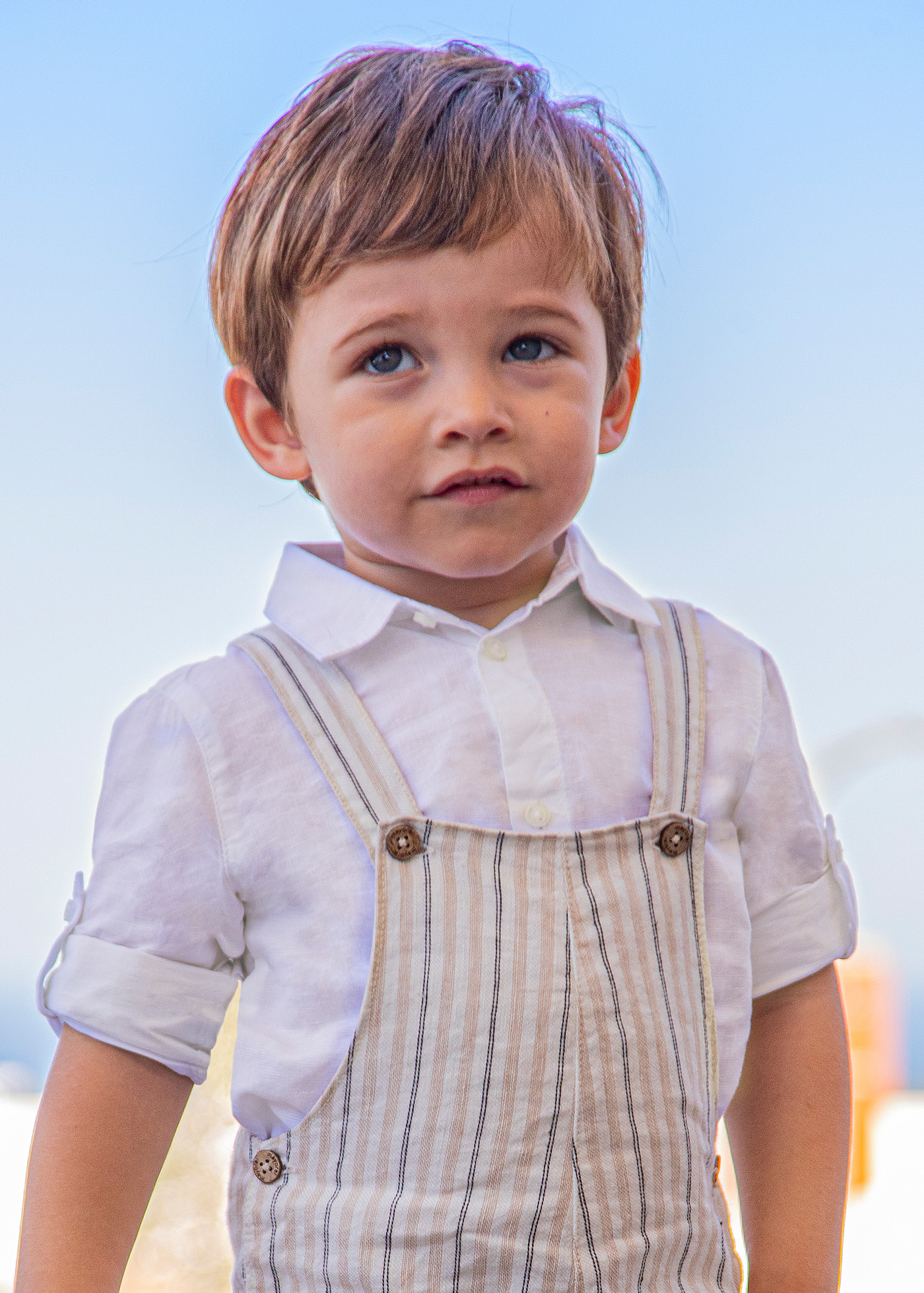 camisa básica de linho para bebê