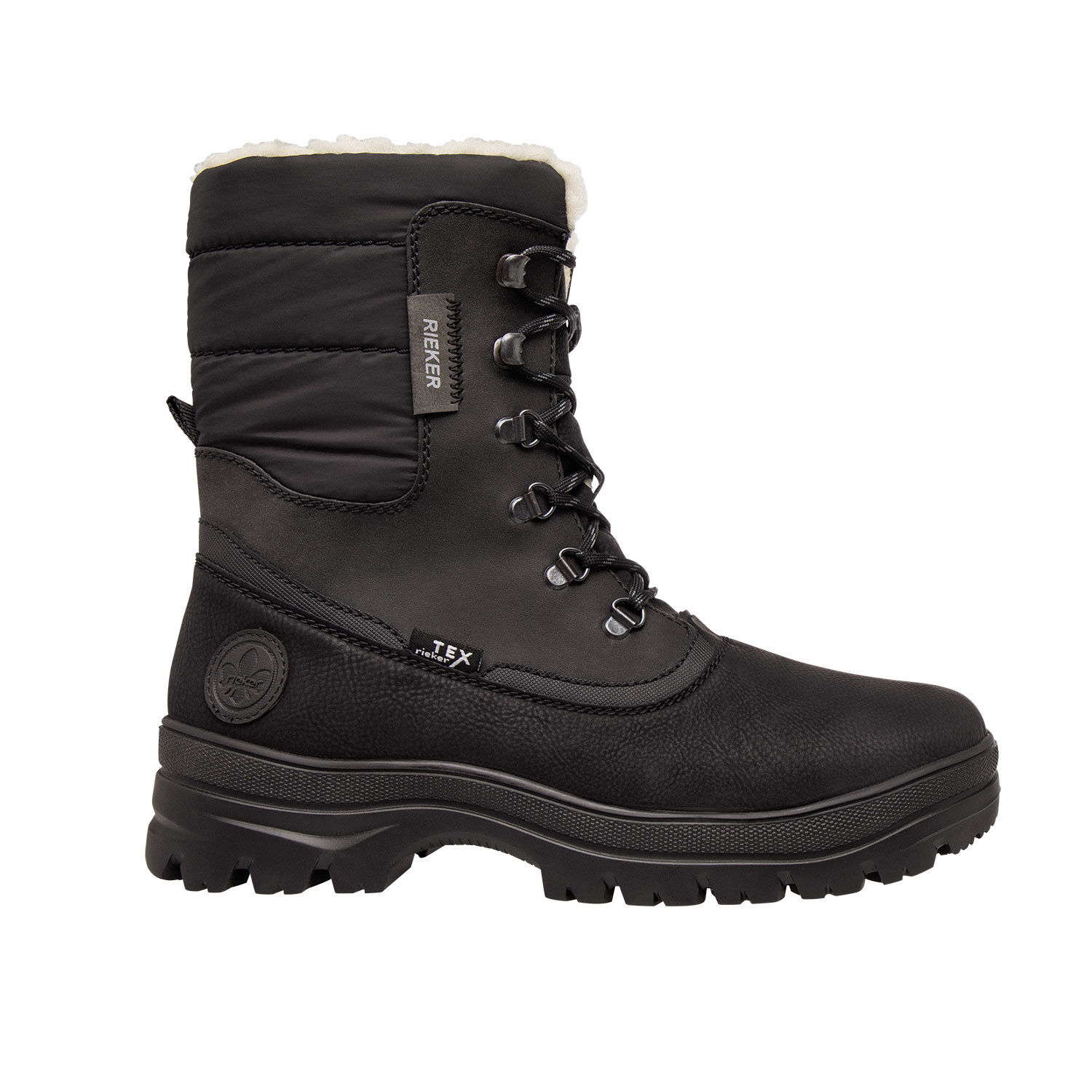 Rieker Schnürstiefel mit Lammwollfutter