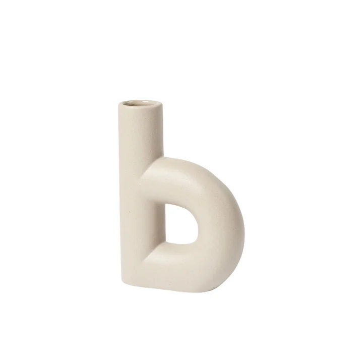 Broste Copenhagen - Hector Vase, b, dove grey