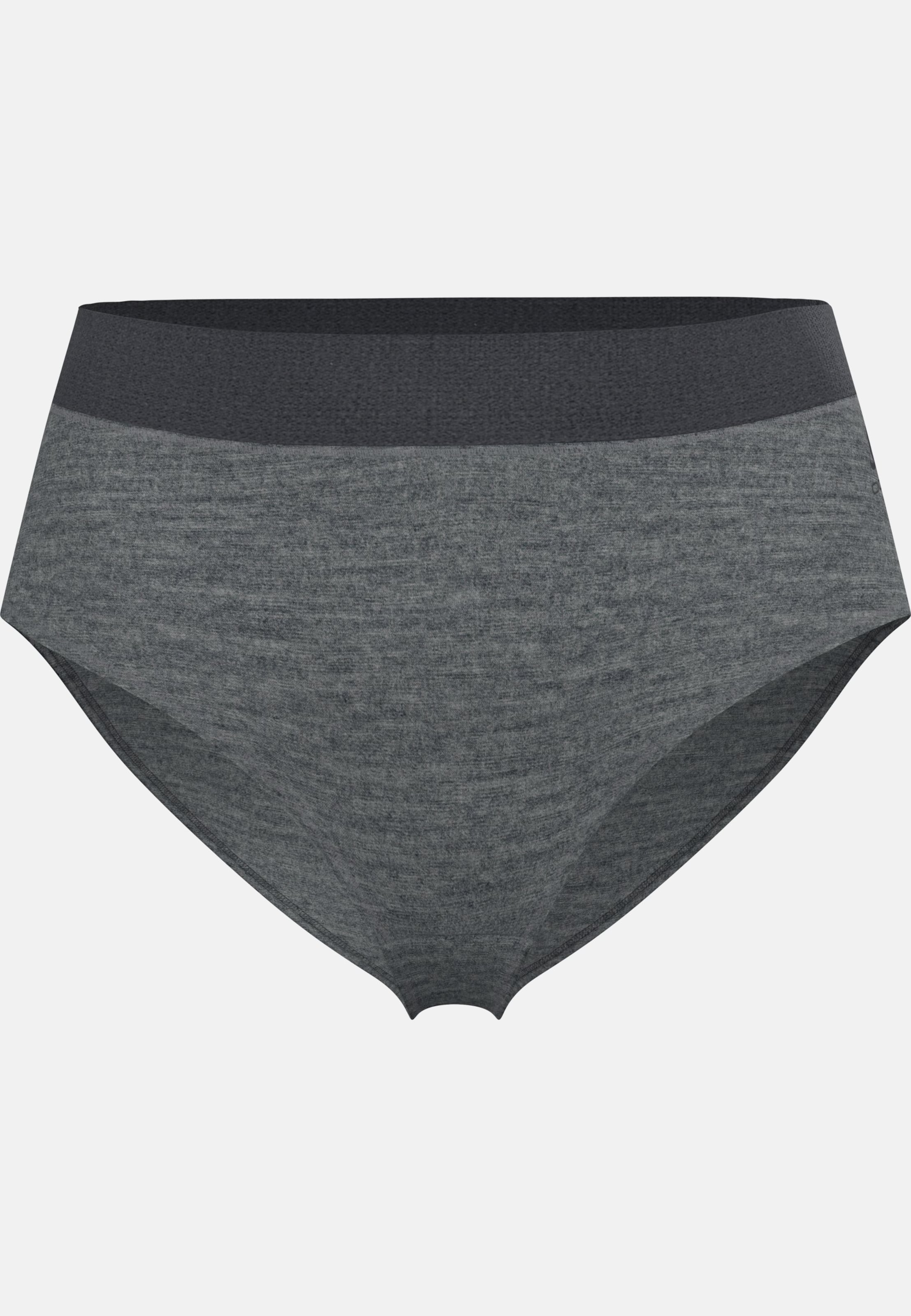 Natural Merino 160 Panty in odlo steel grey melange
