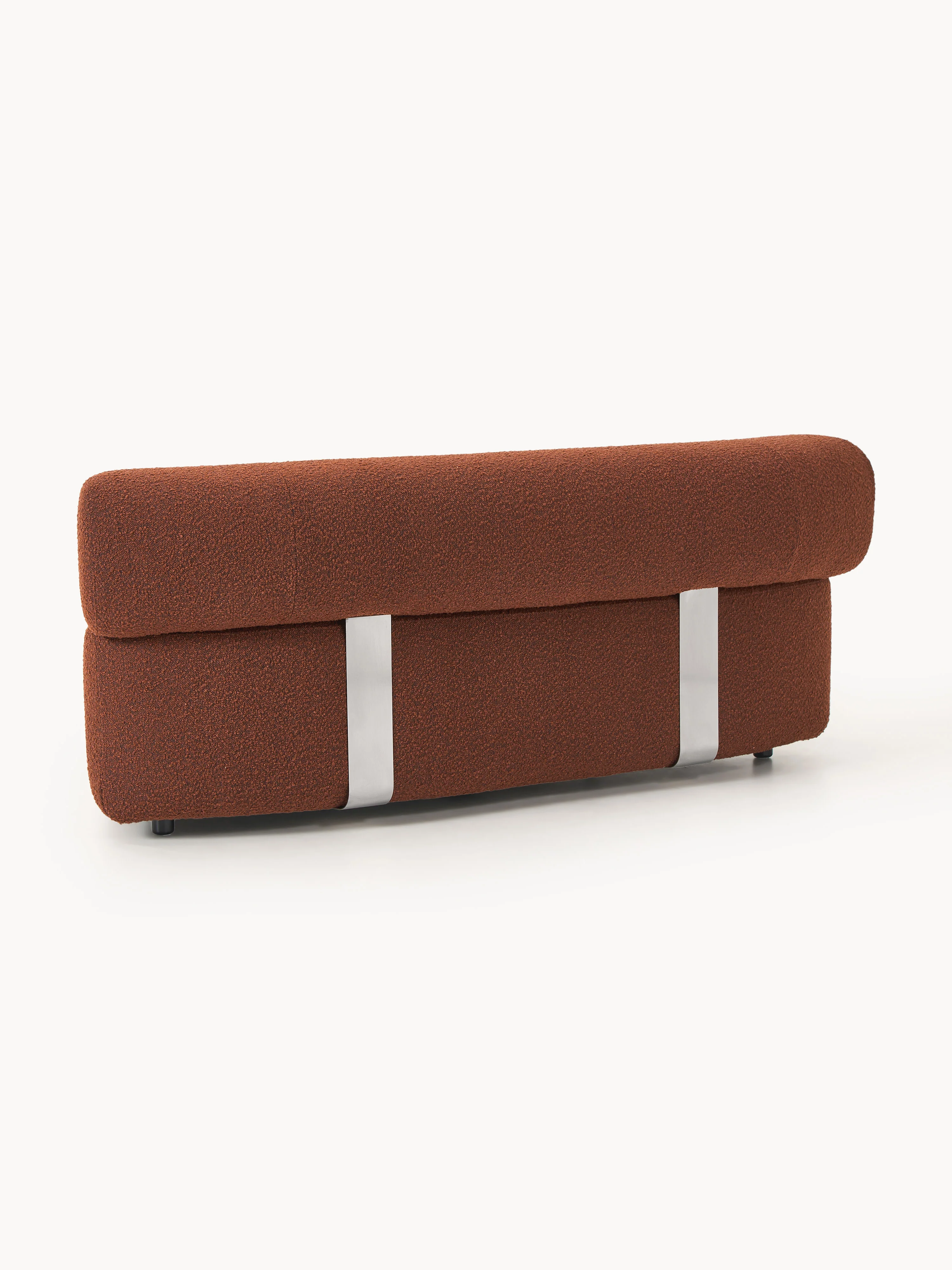 Ronde bouclé hoekmodule Anton