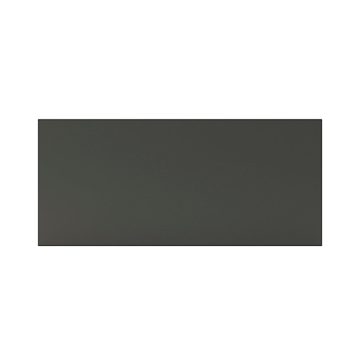 Porte de meuble de cuisine Garcinia gris anthracite brillant l. 80 cm x H. 35,6 cm GoodHome