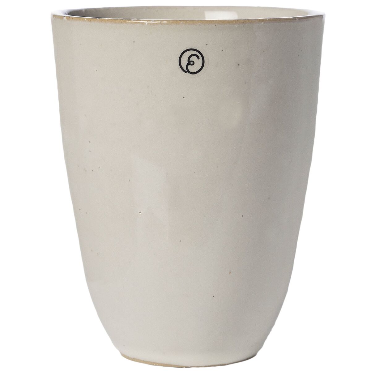 Krus uten hank 11,5 cm, naturhvit