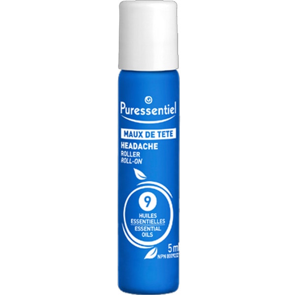 Roller maux de tête aux 9 huiles essentielles - 5 ml