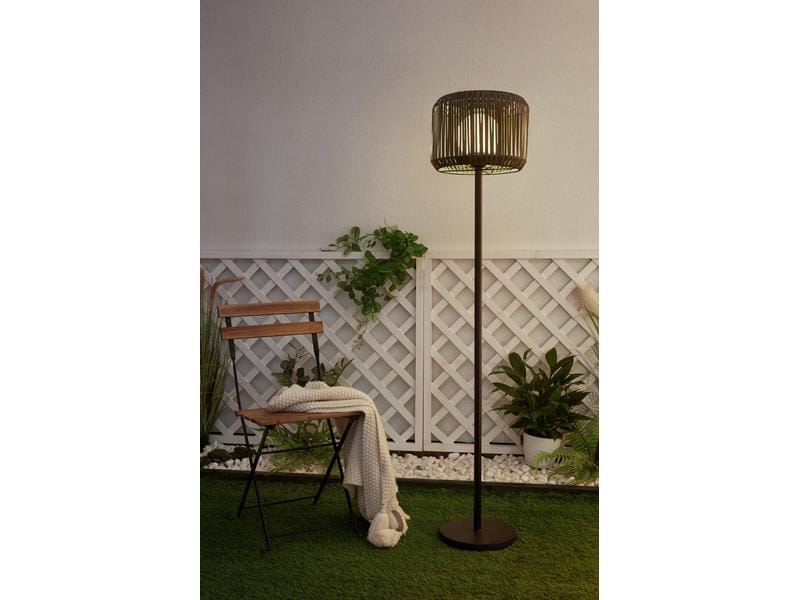 Pauleen Stehleuchte Solar Sunshine Elegance, Schwarz Solarbetriebene Deko-Leuchte