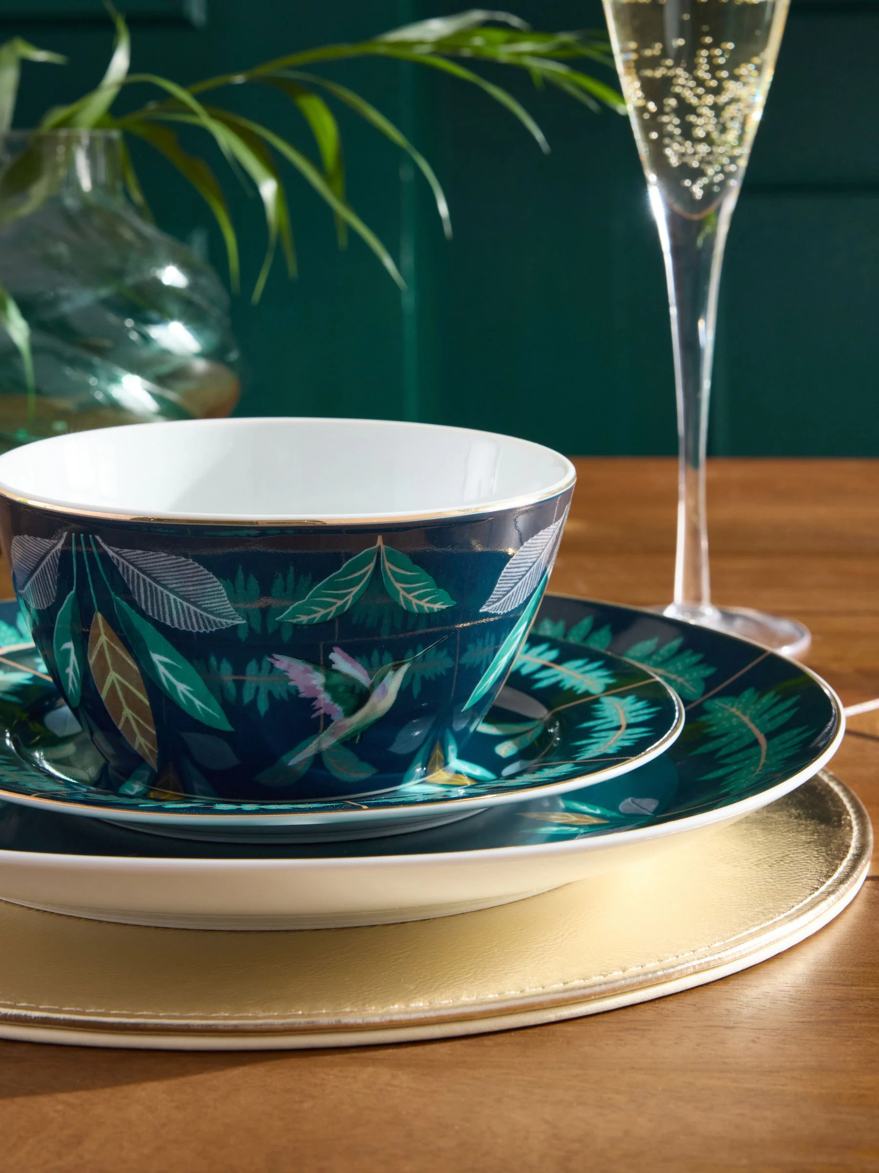 12 Piece Dark Opulence Dinner Set