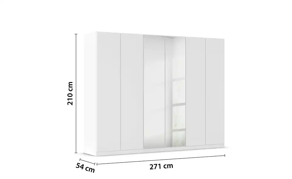 Falttürenschrank 6 Stück 271 cm