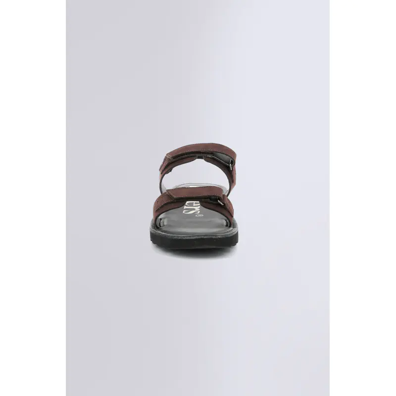 Kick neos Marron SANDALES Cuir Homme
