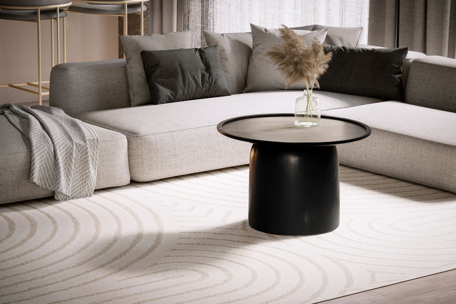 Couchtisch 60x40 cm Massivholz Mango schwarz