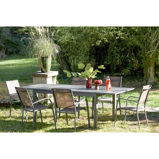 Table extensible ATLAS en aluminium - 160/240 cm