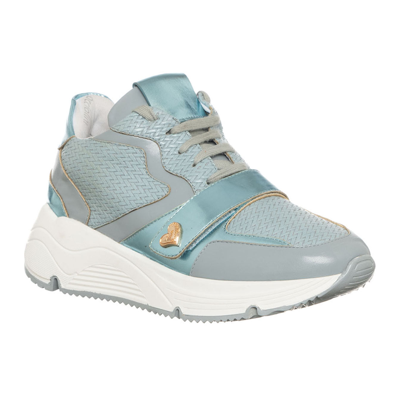 Tua By Braccialini Sneakers en Cuir Ciel bleu ciel/blanc