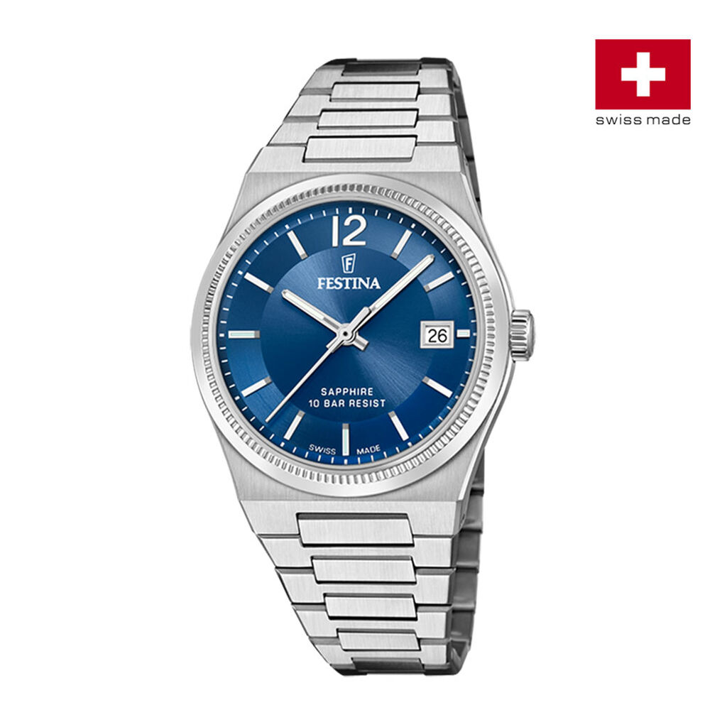 Montre Festina Swiss Made Bleu London