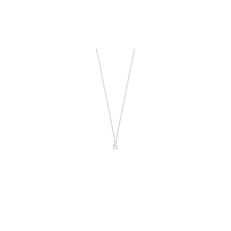 Collier Femme - Argent 925 - Oxyde de zirconium - Longueur : 45 cm