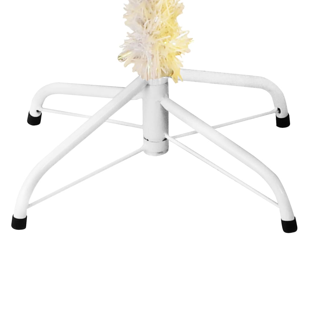 Kunstkerstboom, glinsterende punten, wit, 120 cm, PVC