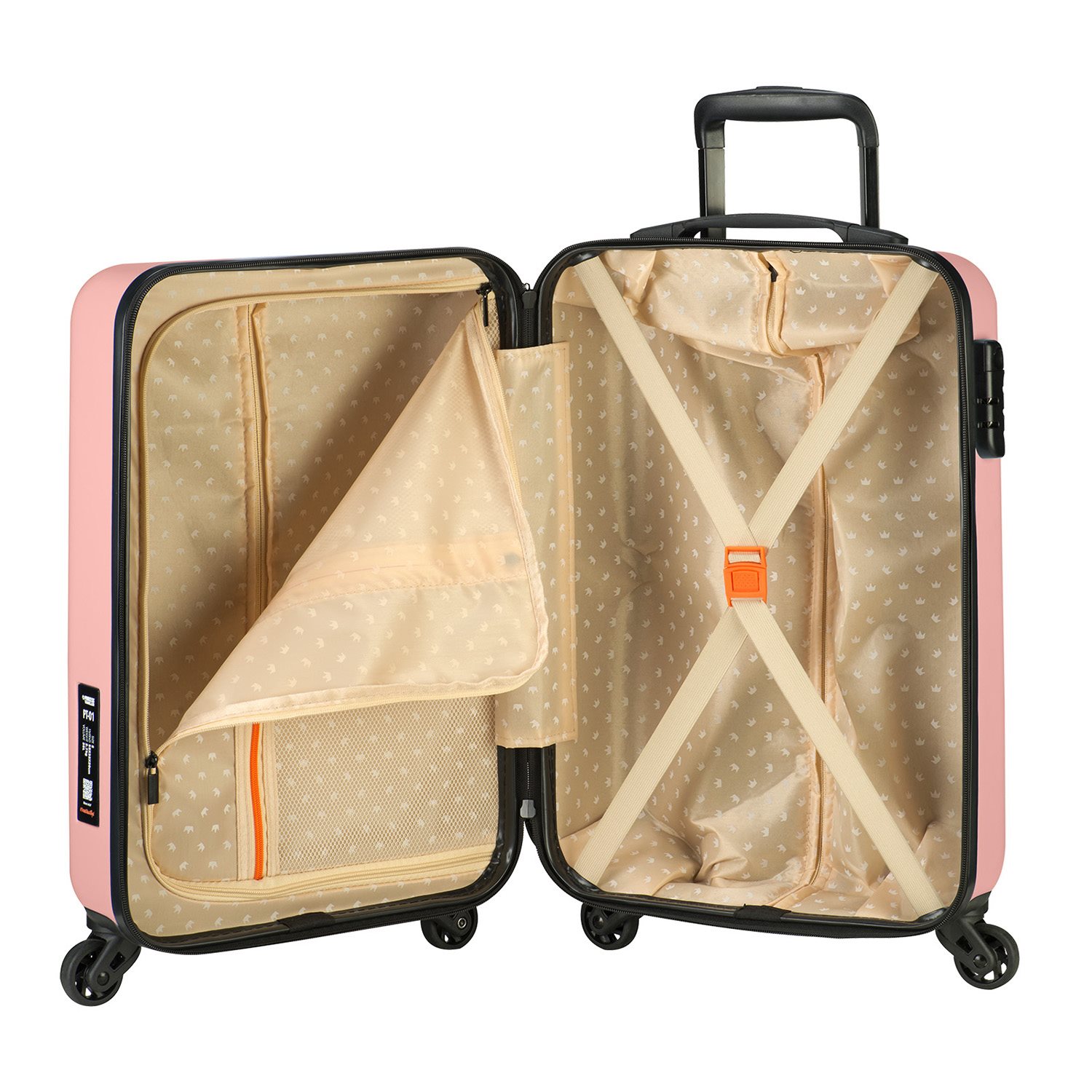 Princess Traveller PT-01 Large Trolley peony pink