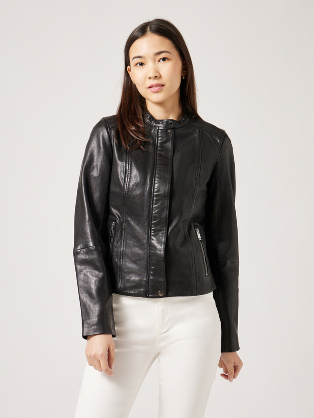 Veste motard détails épaules