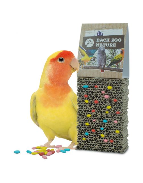 Back Zoo Nature Cardboard Treat Block - Vogelspeelgoed - 8x2x12 cm