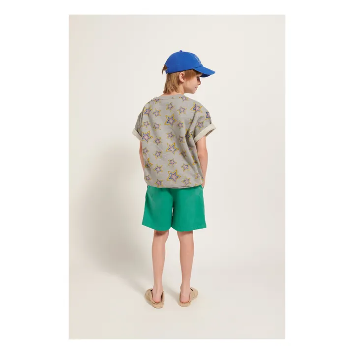 Weekend House Short Etoile Coton Bio | Vert Menthe