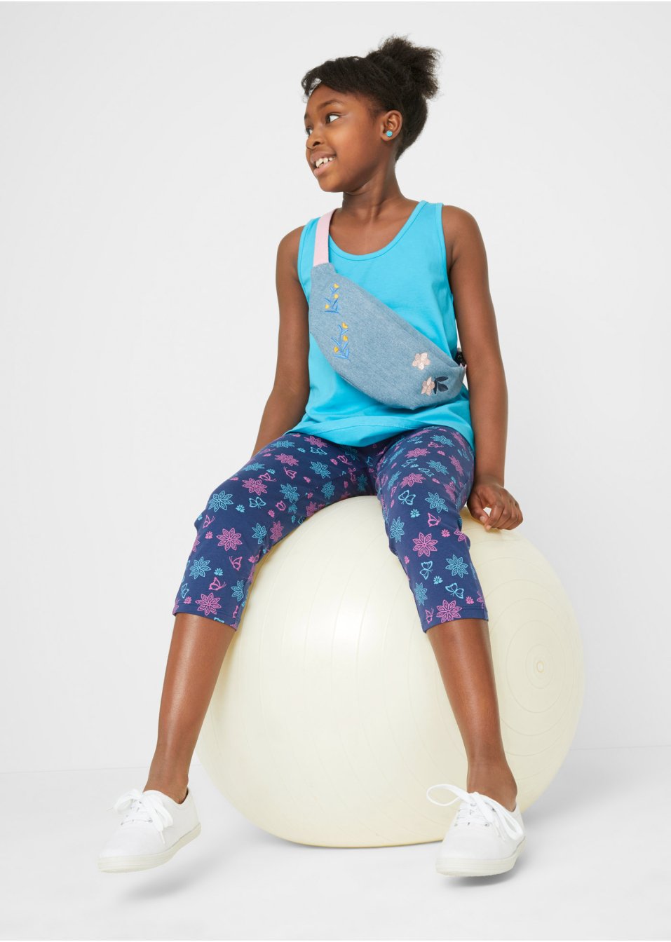 Lot de 2 leggings 3/4 fille