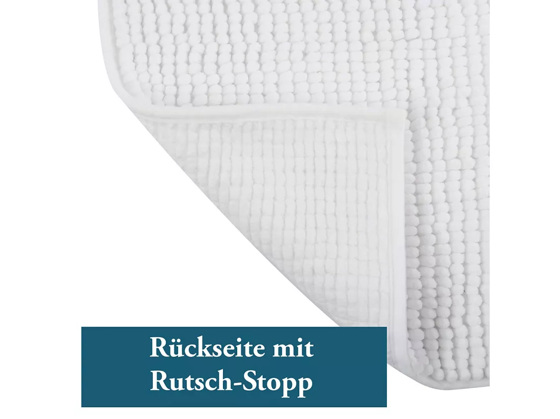 Parc de salle de bain MSV Microfibra en couleur blanche 40 x 60 cm
