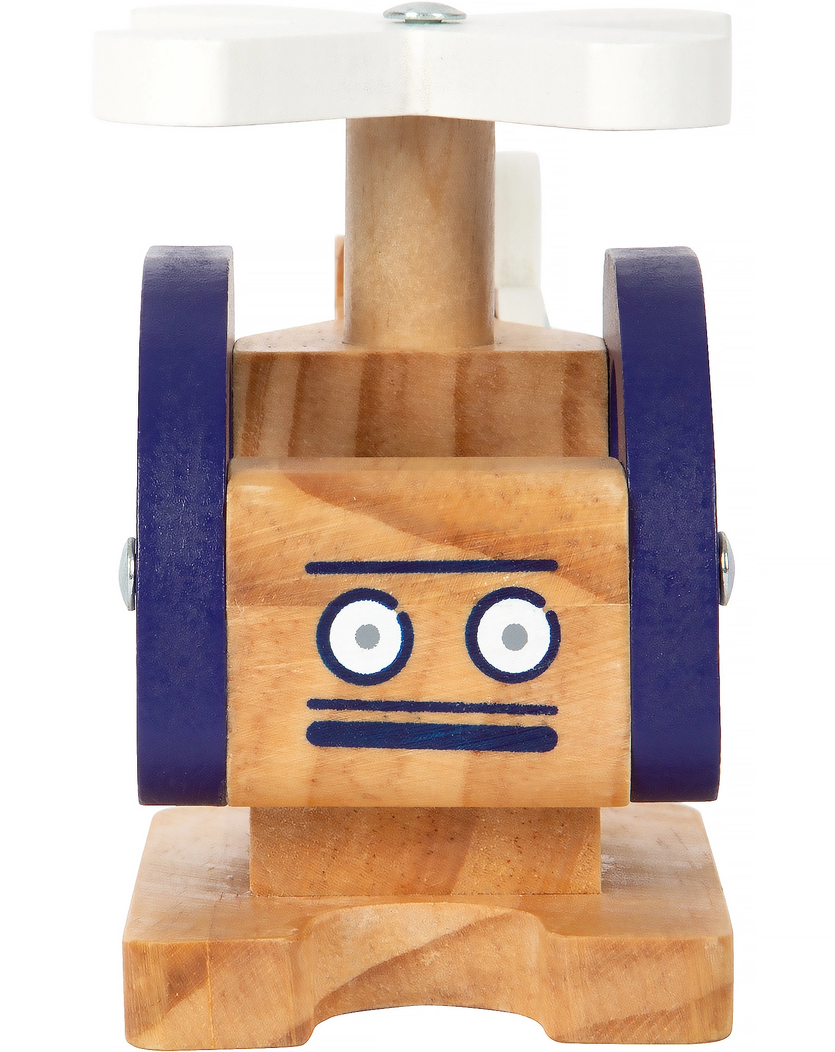 Holz-Spielzeug HUBSCHRAUBER in blau/natur