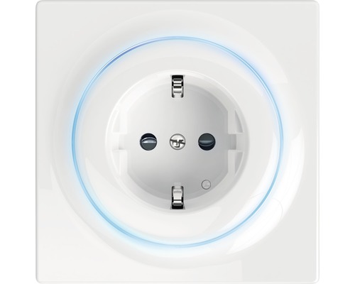 Fibaro Walli Outlet slimme stekkerdoos met repeaterfunctie voor het bedienen van elektrische apparaten, wit - Compatibel met SMART HOME van hornbach
