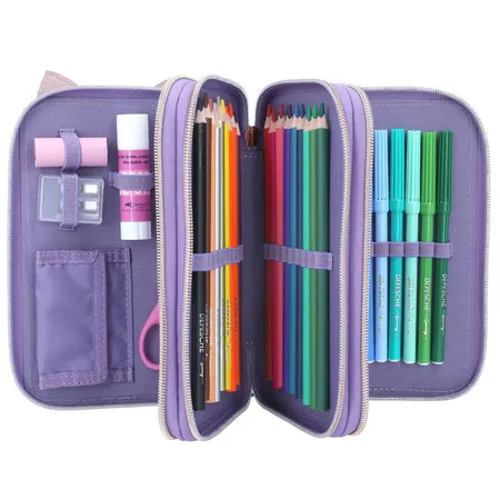 Depesche TOPModel 3-Fach Federtasche LILAC LEO LOVE