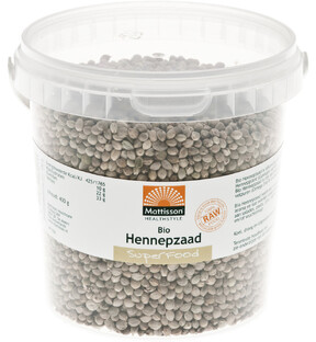 Mattisson HealthStyle Biologisch Hennepzaad Ongepeld 400GR