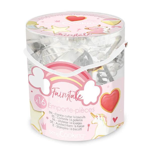 Seau 16 découpoirs Fairytale Scrapcooking