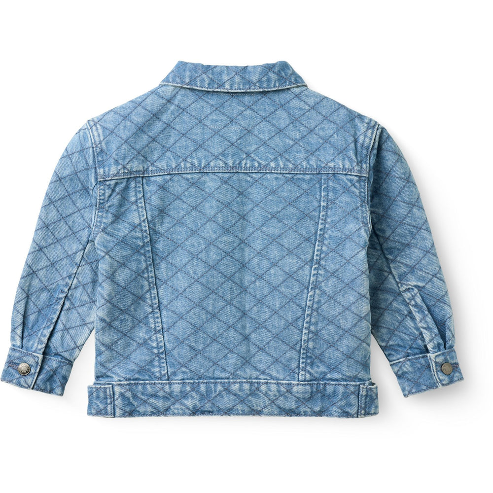 Køb COPENHAGEN COLORS Lt. Washed Blue Quilt Organic Quiltet Denim Jakke