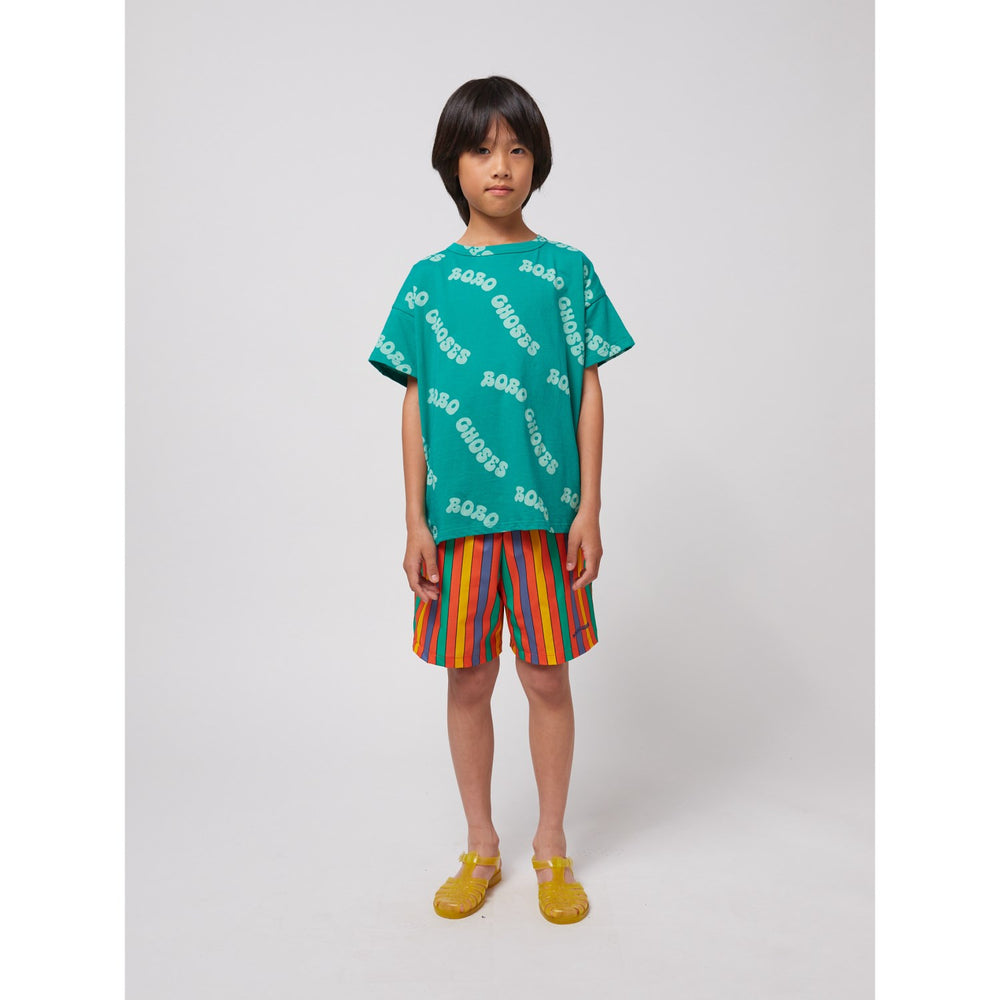 Køb Bobo Choses Green Wavy Bobo Choses All Over T-Shirt