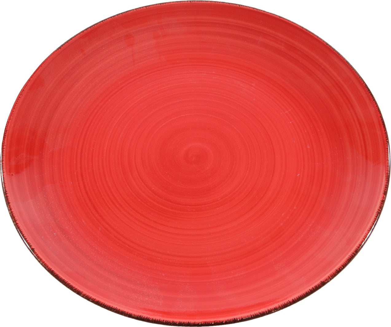 Kerstbord rood D 26,5 cm