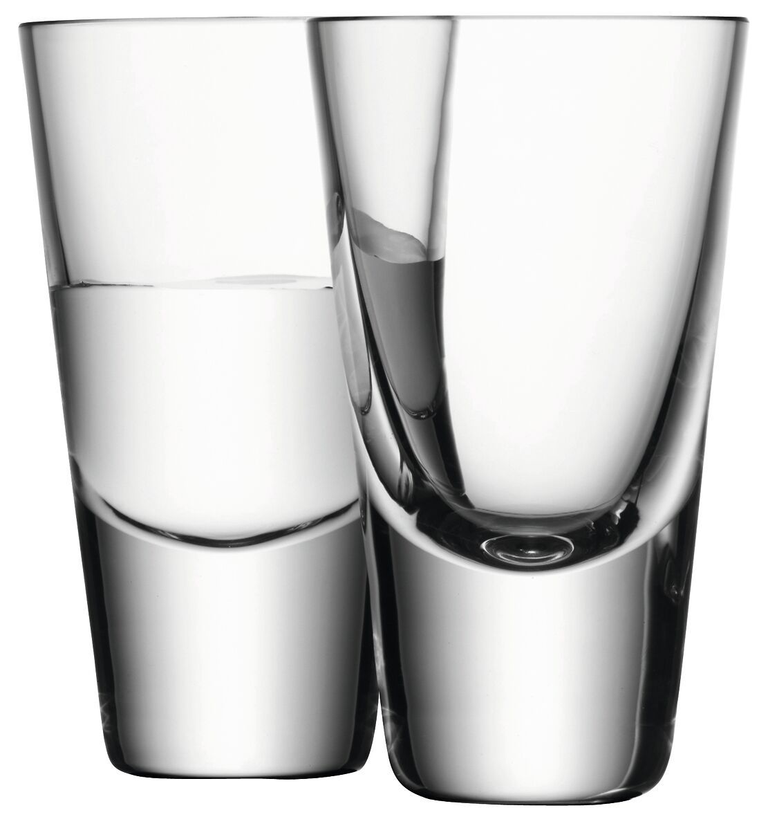 Bar Wodkaglas 2er Set 100ml klar - Transparent / H: 10.0 cm
