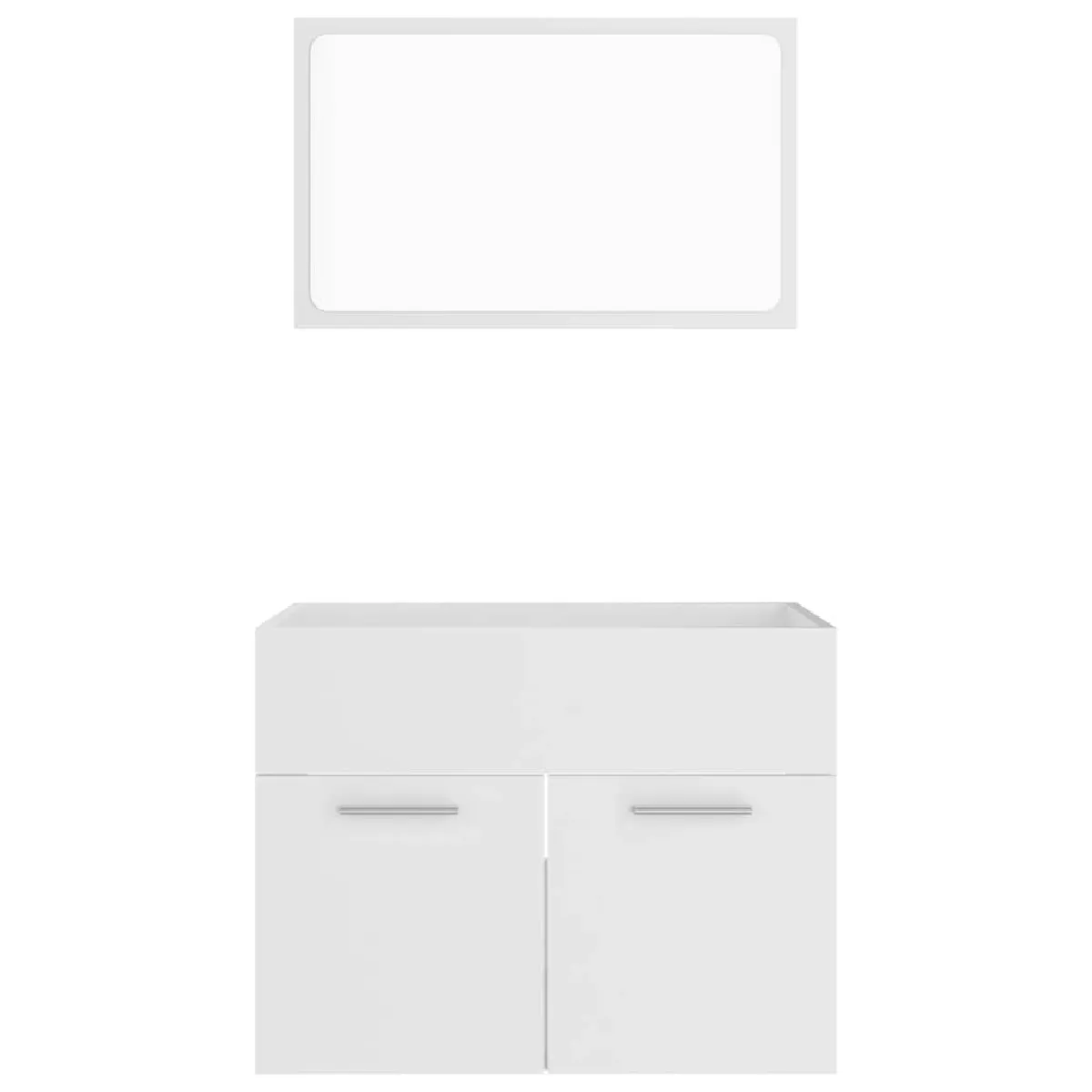 vidaXL Ensemble salle de bain blanc