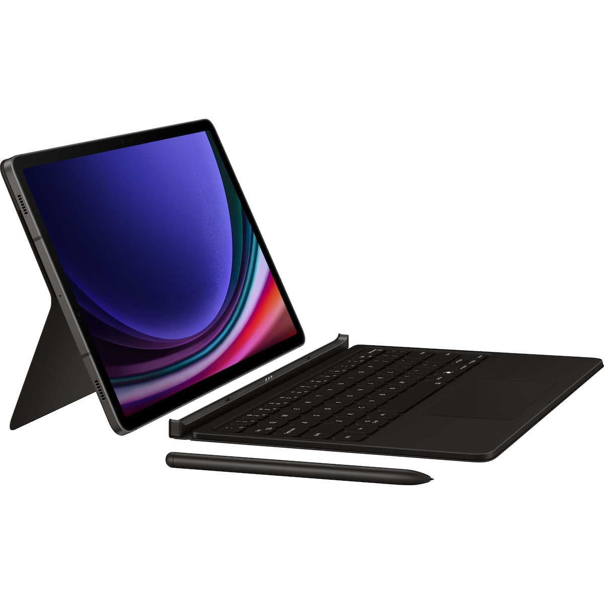 Samsung Galaxy Tab S9/S9 FE tastaturdeksel (sort)