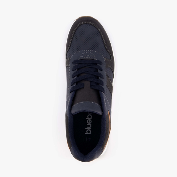 Blue Box heren sneakers blauw/bruin